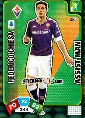 Sticker Federico Chiesa - Calciatori 2020-2021. Adrenalyn XL n. 431 - Panini