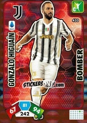 Sticker Gonzalo Higuaín - Calciatori 2020-2021. Adrenalyn XL n. 433 - Panini