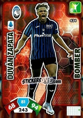 Sticker Duván Zapata - Calciatori 2020-2021. Adrenalyn XL n. 434 - Panini