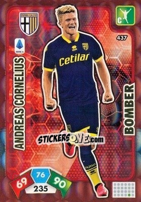 Sticker Andreas Cornelius - Calciatori 2020-2021. Adrenalyn XL n. 437 - Panini