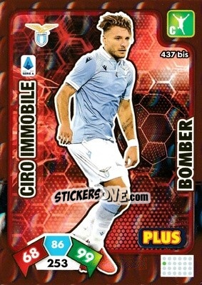 Sticker Ciro Immobile - Calciatori 2020-2021. Adrenalyn XL n. 437bis - Panini