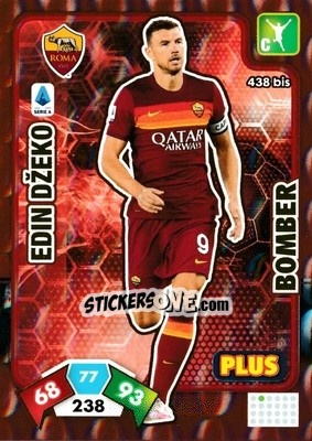 Sticker Edin Džeko - Calciatori 2020-2021. Adrenalyn XL n. 438bis - Panini