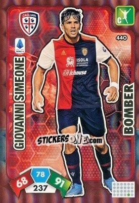 Sticker Giovanni Simeone - Calciatori 2020-2021. Adrenalyn XL - Panini