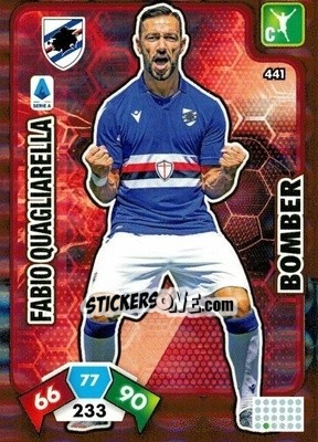 Sticker Fabio Quagliarella - Calciatori 2020-2021. Adrenalyn XL n. 441 - Panini