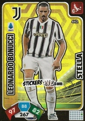 Sticker Leonardo Bonucci - Calciatori 2020-2021. Adrenalyn XL n. 442 - Panini