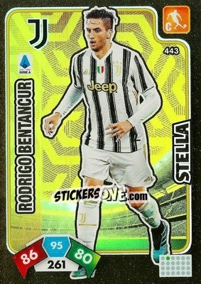 Sticker Rodrigo Bentancur - Calciatori 2020-2021. Adrenalyn XL n. 443 - Panini