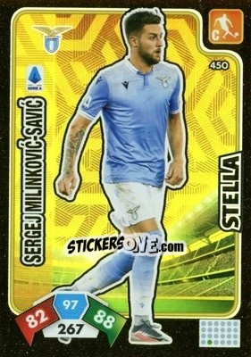 Sticker Sergej Milinkovic-Savic - Calciatori 2020-2021. Adrenalyn XL n. 450 - Panini