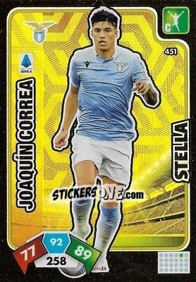 Cromo Joaquín Correa - Calciatori 2020-2021. Adrenalyn XL - Panini