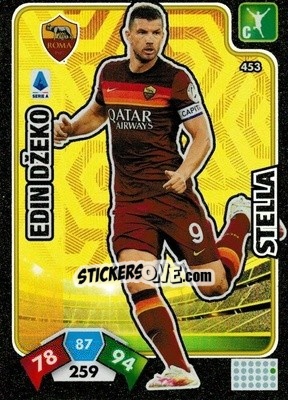 Sticker Edin Džeko - Calciatori 2020-2021. Adrenalyn XL n. 453 - Panini