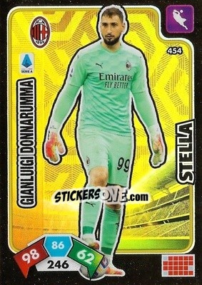Sticker Gianluigi Donnarumma - Calciatori 2020-2021. Adrenalyn XL n. 454 - Panini