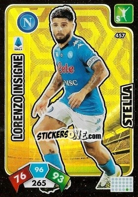Sticker Lorenzo Insigne - Calciatori 2020-2021. Adrenalyn XL n. 457 - Panini