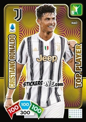 Sticker Cristiano Ronaldo - Calciatori 2020-2021. Adrenalyn XL n. 460 - Panini
