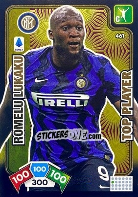 Sticker Romelu Lukaku - Calciatori 2020-2021. Adrenalyn XL n. 461 - Panini