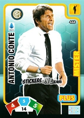 Sticker Antonio Conte - Calciatori 2020-2021. Adrenalyn XL n. 468 - Panini