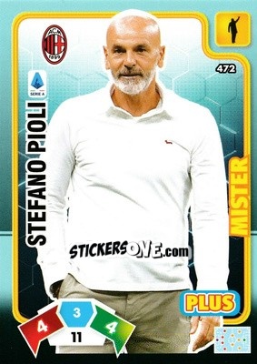 Sticker Stefano Pioli - Calciatori 2020-2021. Adrenalyn XL - Panini