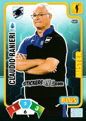 Figurina Claudio Ranieri - Calciatori 2020-2021. Adrenalyn XL - Panini