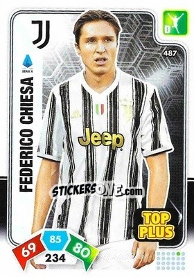 Sticker Federico Chiesa - Calciatori 2020-2021. Adrenalyn XL n. 487 - Panini