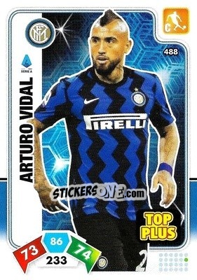 Sticker Arturo Vidal - Calciatori 2020-2021. Adrenalyn XL n. 488 - Panini