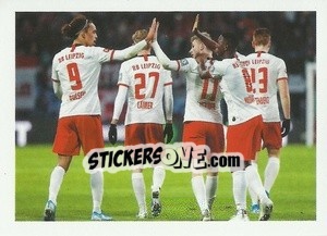 Sticker RB Leipzig Team der Hinrunde