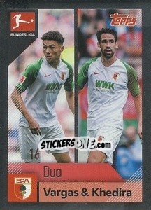 Sticker Ruben Vargas / Rani Khedira - German Football Bundesliga 2020-2021 n. 26 - Topps