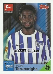 Cromo Jordan Torunarigha - German Football Bundesliga 2020-2021 - Topps