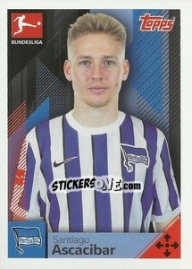 Sticker Santiago Ascacibar - German Football Bundesliga 2020-2021 n. 36 - Topps