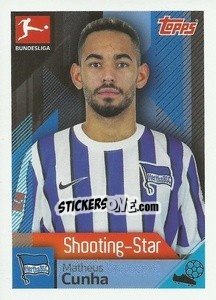 Sticker Matheus Cunha - German Football Bundesliga 2020-2021 - Topps