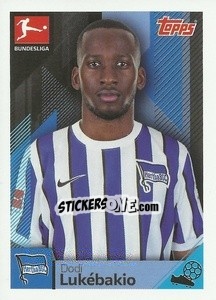 Cromo Dodi Lukébakio - German Football Bundesliga 2020-2021 - Topps