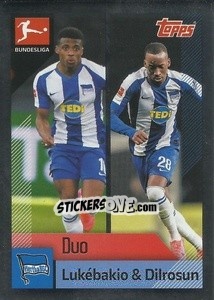 Sticker Lukébakio / Dilrosun - German Football Bundesliga 2020-2021 - Topps