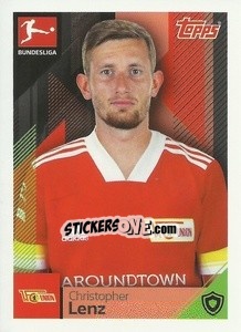 Sticker Christopher Lenz - German Football Bundesliga 2020-2021 n. 54 - Topps