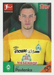 Sticker Jiri Pavlenka - German Football Bundesliga 2020-2021 n. 90 - Topps