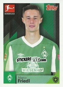 Sticker Marco Friedl - German Football Bundesliga 2020-2021 - Topps