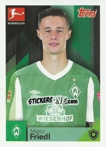 Sticker Marco Friedl - German Football Bundesliga 2020-2021 n. 92 - Topps