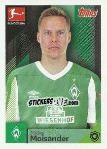 Figurina Niklas Moisander - German Football Bundesliga 2020-2021 - Topps