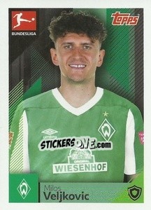 Cromo Milos Veljkovic - German Football Bundesliga 2020-2021 - Topps