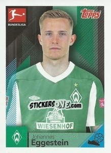 Sticker Johannes Eggestein - German Football Bundesliga 2020-2021 - Topps