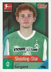 Sticker Josh Sargent - German Football Bundesliga 2020-2021 - Topps