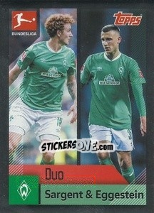 Sticker Sargent / Eggestein - German Football Bundesliga 2020-2021 - Topps