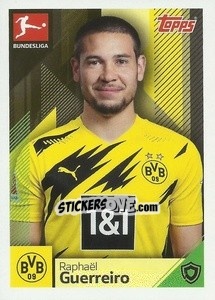 Sticker Raphael Guerreiro - German Football Bundesliga 2020-2021 n. 114 - Topps