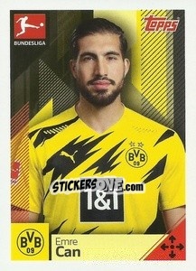 Sticker Emre Can - German Football Bundesliga 2020-2021 n. 116 - Topps
