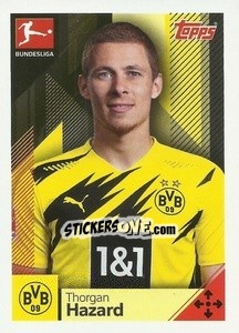 Sticker Thorgan Hazard - German Football Bundesliga 2020-2021 n. 117 - Topps