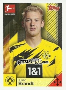 Sticker Julian Brandt - German Football Bundesliga 2020-2021 n. 119 - Topps