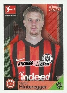 Sticker Martin Hinteregger - German Football Bundesliga 2020-2021 - Topps