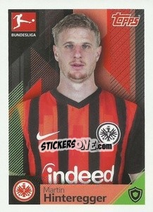 Sticker Martin Hinteregger - German Football Bundesliga 2020-2021 n. 134 - Topps