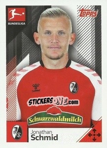 Sticker Jonathan Schmid - German Football Bundesliga 2020-2021 - Topps