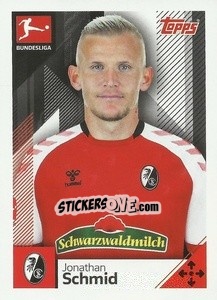 Sticker Jonathan Schmid - German Football Bundesliga 2020-2021 n. 158 - Topps