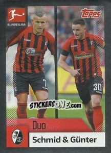 Cromo Schmid / Günter - German Football Bundesliga 2020-2021 - Topps