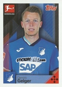 Sticker Dennis Geiger - German Football Bundesliga 2020-2021 - Topps