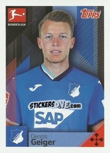 Figurina Dennis Geiger - German Football Bundesliga 2020-2021 - Topps