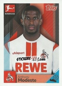 Sticker Anthony Modeste - German Football Bundesliga 2020-2021 n. 201 - Topps
